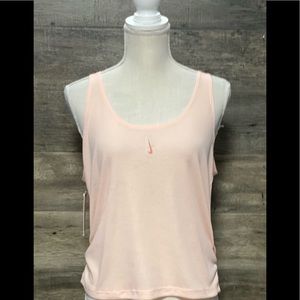 NWT Large Coral Nike Yoga Ribbed Tank